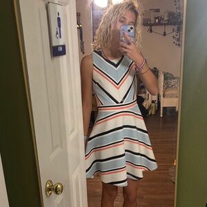 Xhilaration Multicolor Chevron Mini Dress
